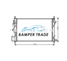 Радиатор OPEL INSIGNIA 2.8T M T 08-