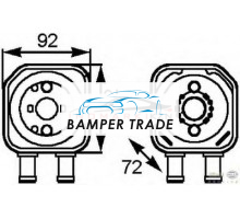 Радиатор масляный VAG A4 A6 A8 PASSAT T5 2.3-3.2 1.9TD -05