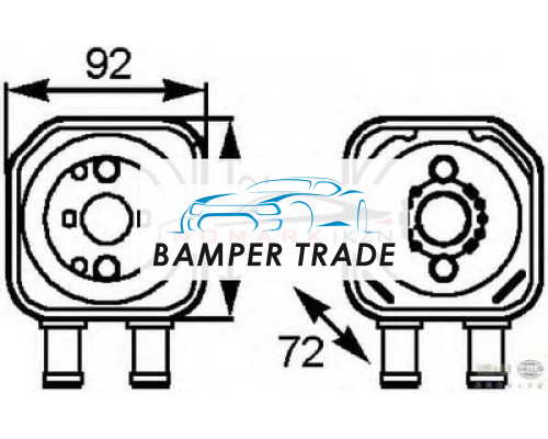 Купить Радиатор масляный VAG A4 A6 A8 PASSAT T5 2.3-3.2 1.9TD -05 в Казани
