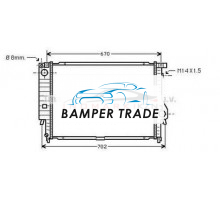 Радиатор BMW E34 3.0-3.8 88-98