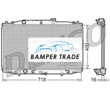 Радиатор охлаждение двигателя DENSO DRM40024 на Honda Accord VII (2002–2006)