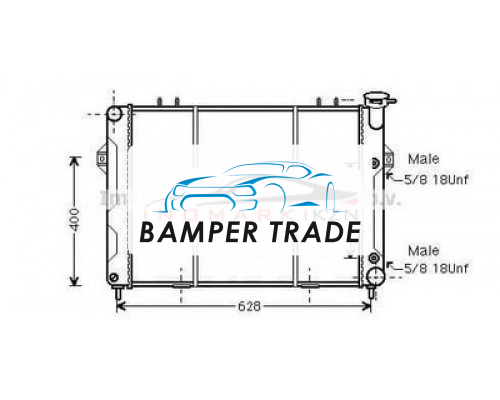 Купить Радиатор JEEP GRAND CHEROKEE 5.2 5.9 92-00 на JEEP GRAND CHEROKEE ZJ в Казани