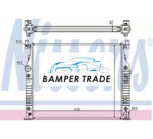 Радиатор двигателя NISSENS 62576A
