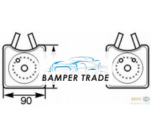 Радиатор масляный VAG A4 A6 OCTAVIA G4 BORA 1.6-2.8 -07