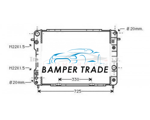 Заказать Радиатор OPEL OMEGA B 2.5TD 94-04 на OPEL OMEGA B в Казани