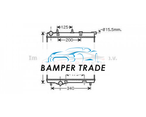 Заказать Радиатор CITROEN C3 PEUGEOT 207 208 1.0-1.6 1.4D 1.6D 06- в Казани