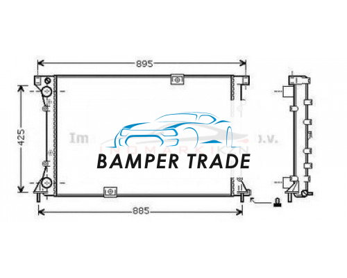 Заказать Радиатор RENAULT TRAFIC II 2.5D 01- в Казани