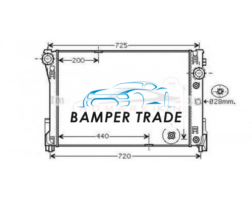 Заказать Радиатор MB W204 1.6 2.5 A T 07- в Казани