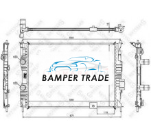 Радиатор охлаждение двигателя STELLOX 1026588SX на Nissan Qashqai I (2006–2010)
