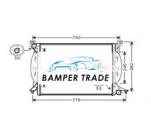 Радиатор VAG A4 2.5TD 01-05
