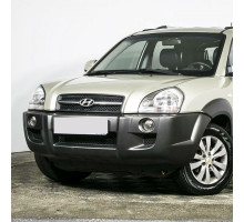 Бампер передний в цвет кузова Hyundai Tucson 1 (2004-2010) под расширители