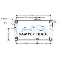 Радиатор DAEWOO NEXIA 1.5 95-