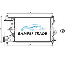Радиатор CHEVROLET CRUZE OPEL ASTRA ZAFIRA 1.4-1.8 M T 09-
