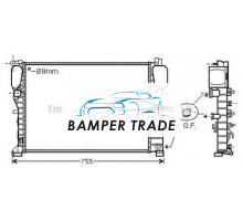 Радиатор MB W211 2.8 3.2D 04-