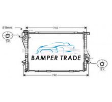 Радиатор BMW E39 2.0-3.0 99-