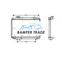 Радиатор FORD RANGER 2.5D-3.0TD 99-06 MAZDA B2500 2.5D 99-06 на Ford Ranger I (1998–2006)