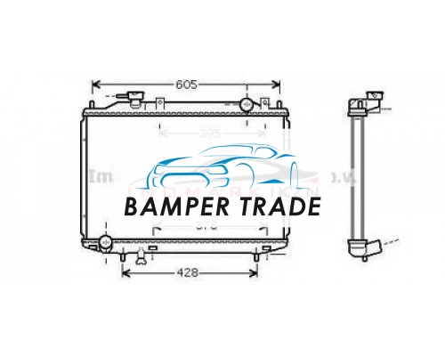 Купить Радиатор FORD RANGER 2.5D-3.0TD 99-06 MAZDA B2500 2.5D 99-06 на Ford Ranger I (1998–2006) в Казани