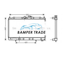 Радиатор MITSUBISHI GALANT 2.0-2.5 96-04