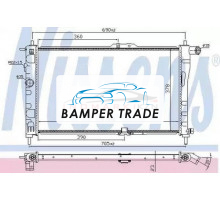 Радиатор двигателя NISSENS 61651A на Daewoo Nexia I (1995–2008)