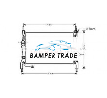 Радиатор FORD TRANSIT 2.3 2.2D 2.4D 06- МКПП без кондиционера на FORD TRANSIT
