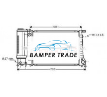 Радиатор BMW E34 2.0 89-97 на BMW 5er III (E34) (1988–1996)