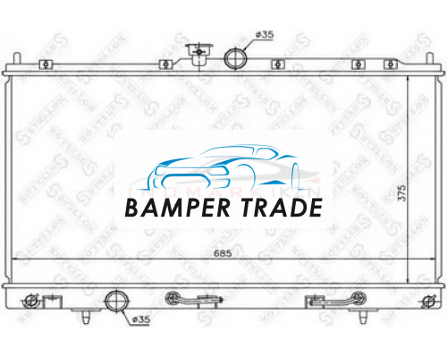 Заказать Радиатор охлаждение двигателя STELLOX 1025169SX на Mitsubishi Lancer IX (2000–2007) в Казани