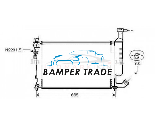 Заказать Радиатор CITROEN BERLINGO 1.4-1.8 98- в Казани