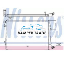Радиатор двигателя NISSENS 65291A