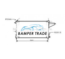 Радиатор OPEL VECTRA A 1.4 1.6 88-96 на Opel Vectra A (1988–1995)