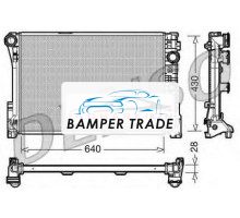 Радиатор MB W204 W212 1.8-3.5 2.0-2.2D A T 07-