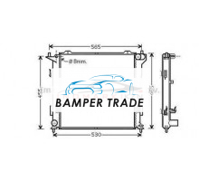 Радиатор HYUNDAI i30 1.6D 07-