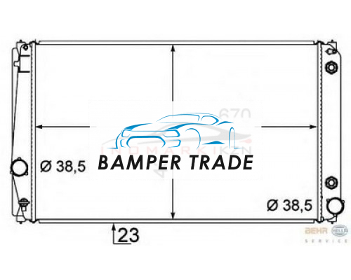 Купить Радиатор TOYOTA RAV 4 II 2.4 06- в Казани