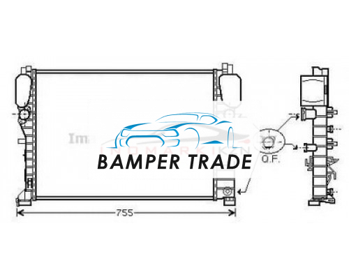 Заказать Радиатор MB W211 2.0-5.5 2.2D-2.7TD 02- в Казани