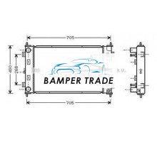 Радиатор CHRYSLER CIRRUS 2.0 2.5 95-02