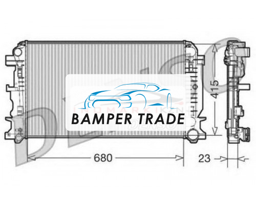 Купить Радиатор VW CRAFTER MB SPRINTER 2.2D 3.5D M T -A C 06- в Казани