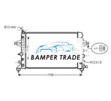 Радиатор OPEL ZAFIRA ASTRA 1.6-1.8 05-