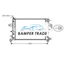 Радиатор OPEL ASTRA H 1.4 1.8 04-