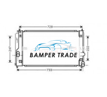 Радиатор TOYOTA CELICA 1.8 A T 99-05 на Toyota Celica VII (T230) (1999–2002)