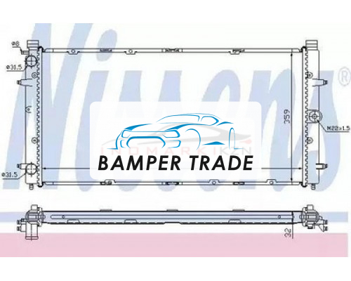 Заказать Радиатор двигателя NISSENS 65273A на Volkswagen Transporter T4 (1990–2003) в Казани