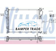 Радиатор двигателя NISSENS 62774A на Mercedes-Benz S-klasse AMG I (W220) (1999–2002)
