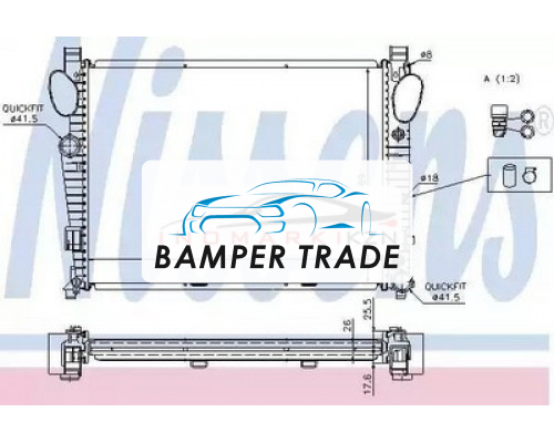 Заказать Радиатор двигателя NISSENS 62774A на Mercedes-Benz S-klasse AMG I (W220) (1999–2002) в Казани