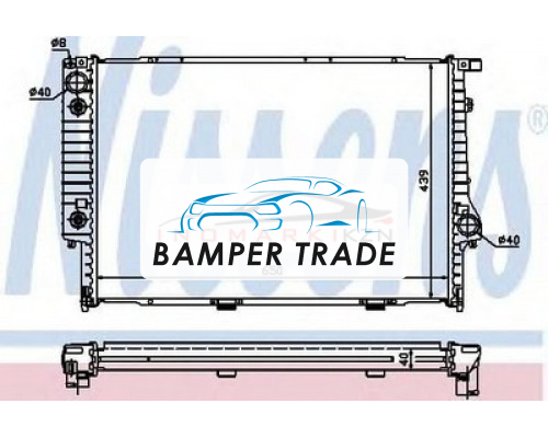 Купить Радиатор BMW E34 3.0 2.4TD 89-96 в Казани