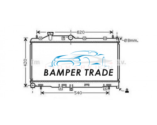 Купить Радиатор SUBARU IMPREZA 2.0 08- на Subaru Impreza III (2007–2011) в Казани