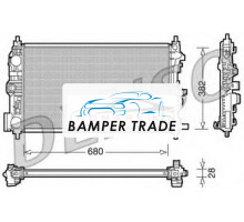 Радиатор OPEL ASTRA J ZAFIRA C 1.7TD 2.0TD M T 09-