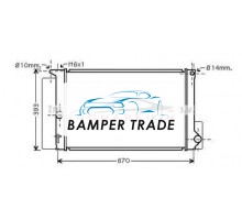 Радиатор TOYOTA AURIS 1.33-1.8 M T 06-