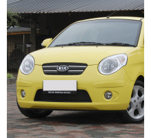 Бампер передний в цвет кузова Kia Picanto 1 (2007-2011) рестайлинг с птф