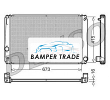 Радиатор двигателя DENSO DRM50051
