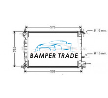 Радиатор FORD FIESTA IV 1,4 96-02