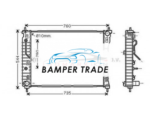 Заказать Радиатор OPEL ANTARA CHEVROLET CAPTIVA 2.4 3.0 3.2 A T 06- в Казани