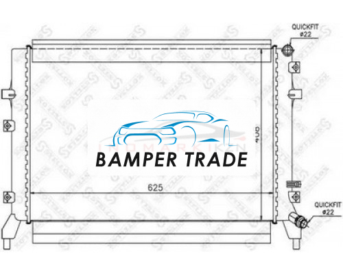 Купить Радиатор охлаждение двигателя STELLOX 1025447SX в Казани
